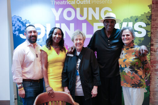 Dov Wilker (Southeast Regional Director, American Jewish Committee); Detria Everson (President and CEO, JLMLF);  Sherry (Board Member, JLMLF); Rev. Dr. Gerald Durley; Lois Frank (National Board, AJC, past co-chair Atlanta Black/Jewish Coalition)