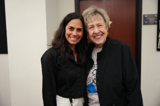 Mindy Selig Shoulberg (President, American Jewish Committee, Atlanta) and Sherry Frank (Board Member, JLMLF)