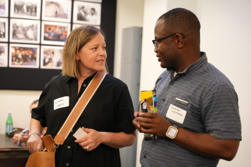 Gabby Spatt and Jonathan Wortham past co-chairs , Atlanta Black/Jewish Coalition